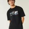 Kastenförmiges Montego Bay-T-Shirt mit Grafik Kastenförmiges Montego Bay-T-Shirt mit Grafik
