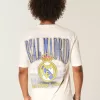 Kastenförmiges Real Madrid CF-T-Shirt mit Grafik Kastenförmiges Real Madrid CF-T-Shirt mit Grafik