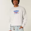 Kastenförmiges Rundhals-Sweatshirt mit Paris Saint-Germain-Grafik