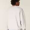 Kastenförmiges Rundhals-Sweatshirt mit Paris Saint-Germain-Grafik