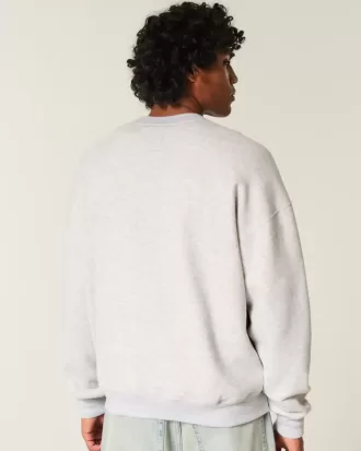 Kastenförmiges Rundhals-Sweatshirt mit Paris Saint-Germain-Grafik