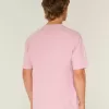 Kastenförmiges Rundhals-T-Shirt aus schwerer Baumwolle Kastenförmiges Rundhals-T-Shirt aus schwerer Baumwolle