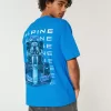 Kastenförmiges, schweres BWT Alpine F1 Team-T-Shirt mit Grafik Kastenförmiges, schweres BWT Alpine F1 Team-T-Shirt mit Grafik