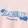 Kastenförmiges, schweres Hawaii-T-Shirt mit Grafik
