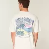 Kastenförmiges, schweres Key West-T-Shirt mit Grafik Kastenförmiges, schweres Key West-T-Shirt mit Grafik