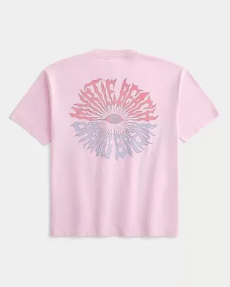 Kastenförmiges, schweres Myrtle Beach-T-Shirt mit Grafik