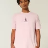 Kastenförmiges, schweres T-Shirt mit Amalfiküsten-Grafik Kastenförmiges, schweres T-Shirt mit Amalfiküsten-Grafik