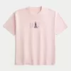 Kastenförmiges, schweres T-Shirt mit Amalfiküsten-Grafik Kastenförmiges, schweres T-Shirt mit Amalfiküsten-Grafik