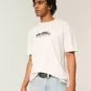 Kastenförmiges, schweres T-Shirt mit Kroatien-Grafik