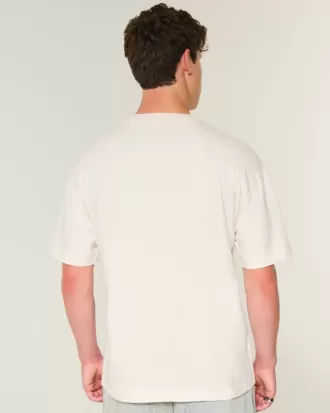 Kastenförmiges, schweres T-Shirt mit Newport Beach-Grafik