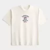 Kastenförmiges, schweres T-Shirt mit Newport Beach-Grafik Kastenförmiges, schweres T-Shirt mit Newport Beach-Grafik