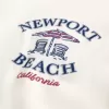 Kastenförmiges, schweres T-Shirt mit Newport Beach-Grafik Kastenförmiges, schweres T-Shirt mit Newport Beach-Grafik