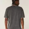 Kastenförmiges, schweres T-Shirt mit Oahu-Grafik Kastenförmiges, schweres T-Shirt mit Oahu-Grafik
