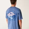 Kastenförmiges, schweres T-Shirt mit South Padre Island-Grafik Kastenförmiges, schweres T-Shirt mit South Padre Island-Grafik