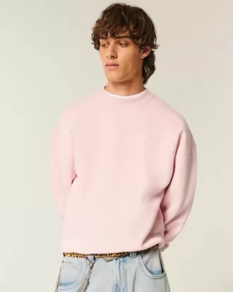 Kastenförmiges Sweatshirt mit Rundhalsausschnitt