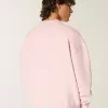 Kastenförmiges Sweatshirt mit Rundhalsausschnitt Kastenförmiges Sweatshirt mit Rundhalsausschnitt