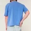 Kastiges, schweres, kurz geschnittenes T-Shirt mit verwaschenem Rundhalsausschnitt Kastiges, schweres, kurz geschnittenes T-Shirt mit verwaschenem Rundhalsausschnitt