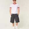 Knielange Baggy-Cargo-Shorts