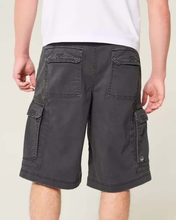 Knielange Baggy-Cargo-Shorts