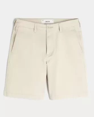 Knielange Twill-Shorts