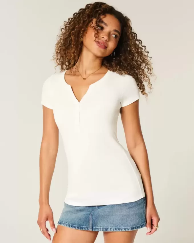 Kurzarm-Henley Kurzarm-Henley