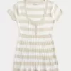 Kurzarm-Henley-Babydoll-Oberteil Kurzarm-Henley-Babydoll-Oberteil