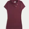 Kurzarm-Tunika-Pullover