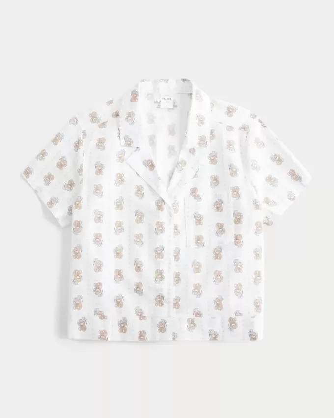 Kurzärmliges Grad Bear-Schlafshirt