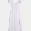 Kurzärmliges Maxikleid mit offenem Rücken Kurzärmliges Maxikleid mit offenem Rücken