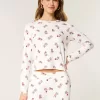 Kuscheliges Langarm-Pyjama-Shirt