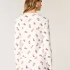 Kuscheliges Langarm-Pyjama-Shirt