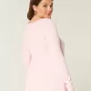 Langärmliger Babydoll-Pullover mit eckigem Ausschnitt