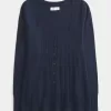 Langärmliger Babydoll-Pullover mit eckigem Ausschnitt