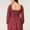 Langärmliges Minikleid mit Cinch-Bust Langärmliges Minikleid mit Cinch-Bust