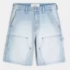 Leicht gewaschene Baggy-Jeans-Malershorts Leicht gewaschene Baggy-Jeans-Malershorts