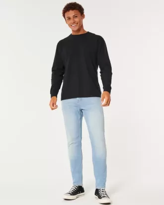 Leicht verwaschene, sportliche Skinny-Jeans