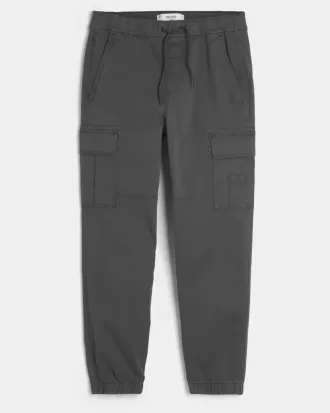 Lockere Cargo-Jogginghose aus Twill