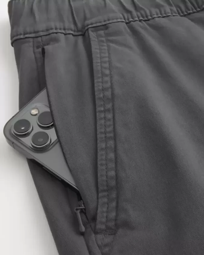 Lockere Cargo-Jogginghose aus Twill Lockere Cargo-Jogginghose aus Twill