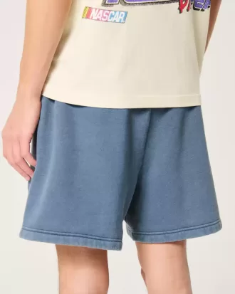 Lockere Fleece-Shorts bis zur Mitte des Oberschenkels