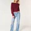 Lockere, gerade geschnittene Jeans mit niedrigem Bund und mittlerer Waschung Lockere, gerade geschnittene Jeans mit niedrigem Bund und mittlerer Waschung