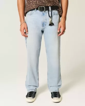 Lockere Jeans in heller Waschung Lockere Jeans in heller Waschung