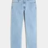 Lockere Jeans in heller Waschung