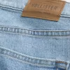 Lockere Jeans in heller Waschung