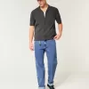 Lockere Jeans in mittlerer Waschung Lockere Jeans in mittlerer Waschung