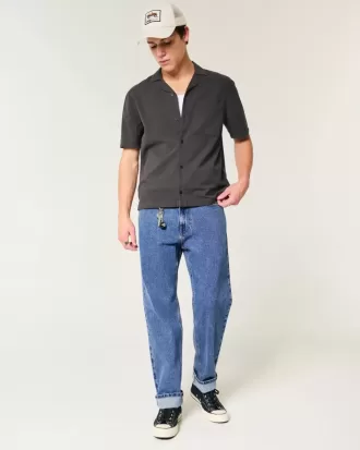 Lockere Jeans in mittlerer Waschung