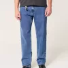 Lockere Jeans in mittlerer Waschung Lockere Jeans in mittlerer Waschung