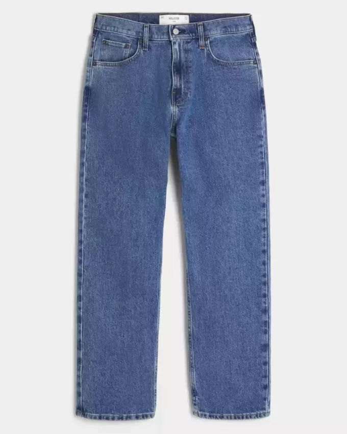 Lockere Jeans in mittlerer Waschung Lockere Jeans in mittlerer Waschung