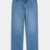 Lockere Jeans mit niedriger Taille und mittlerer Waschung Lockere Jeans mit niedriger Taille und mittlerer Waschung