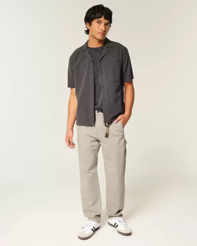 Lockere Painter-Jeans mit Stickerei Lockere Painter-Jeans mit Stickerei