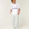 Lockere Ripp-Jogginghose